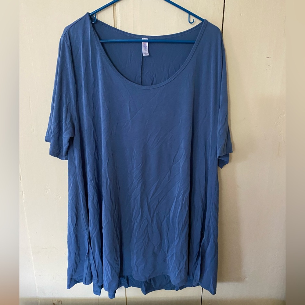 Blue lularoe perfect tee 3xl